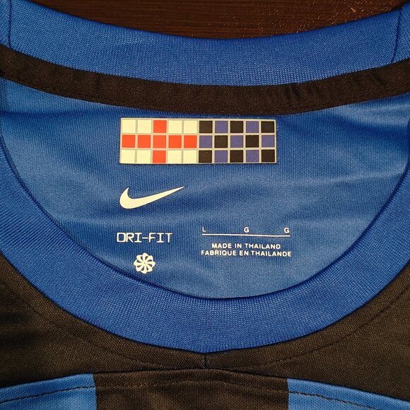 Inter Milan 2023/24 Home Jersey Nike Serie A Men's L Blue/Black Paramount Soccer - Picture 14 of 14